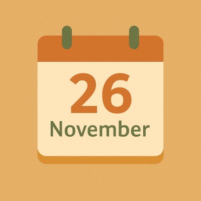 Historischer Kalender – 26. November